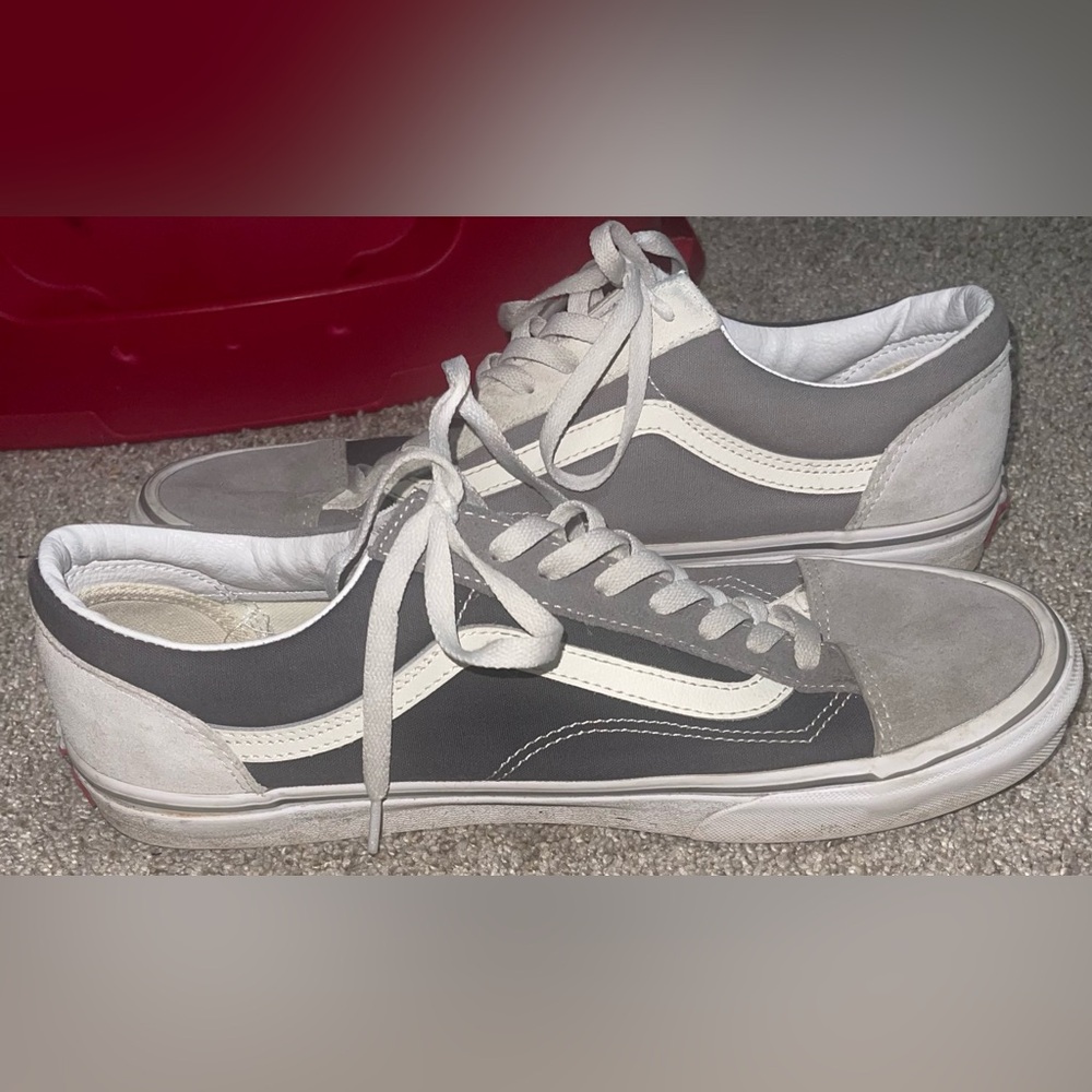 Vans Men’s 12 shoe suede canvas gray Old Skool drizzle - Picture 9 of 9